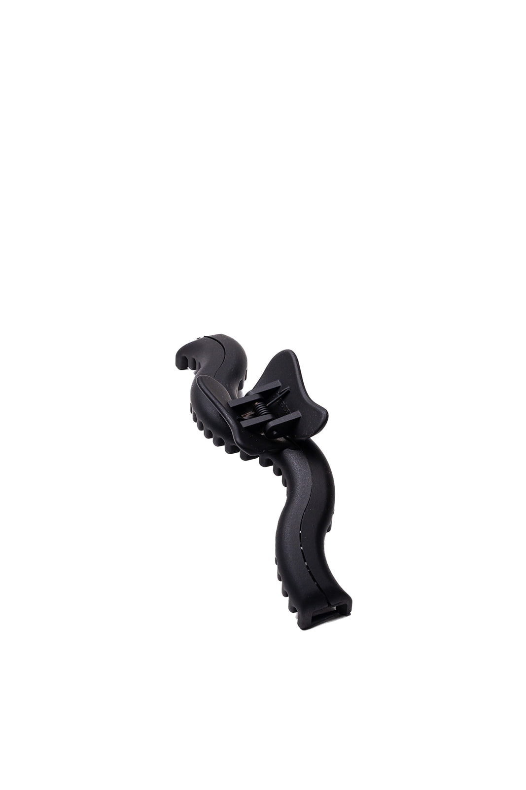 Black wavy claw hair clip, curved teeth design