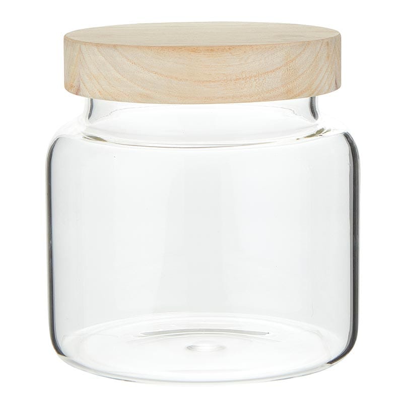 Glass Laundry Canisters Jars- Two Sizes