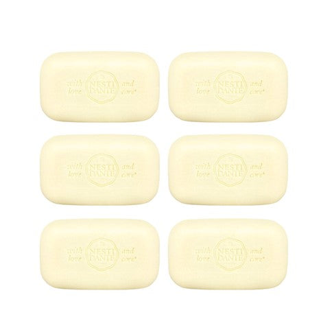 Cream rectangular bar soaps, Nesti Dante Dolce Vivere gift set, six-pack