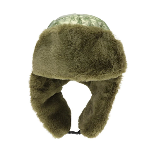 Solid Puffer Trapper C.C Beanie
