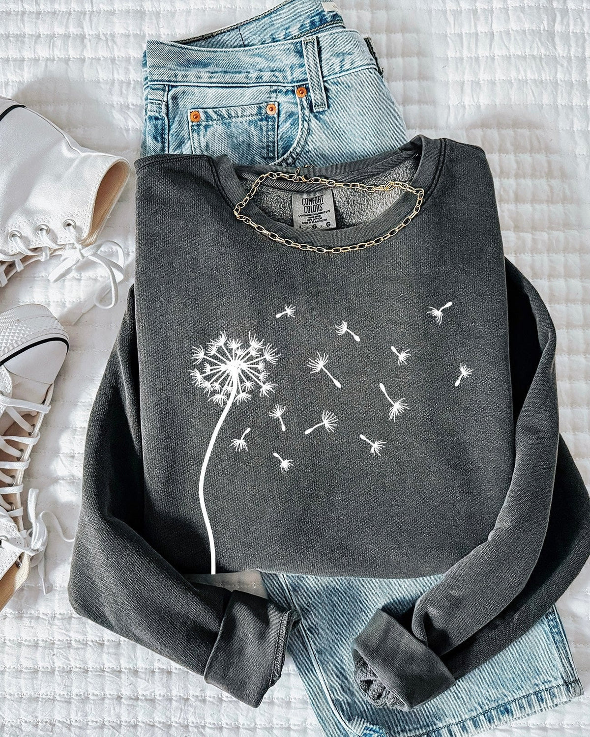 Dandelion Wishes Women's Sweatshirt Comfort Colors