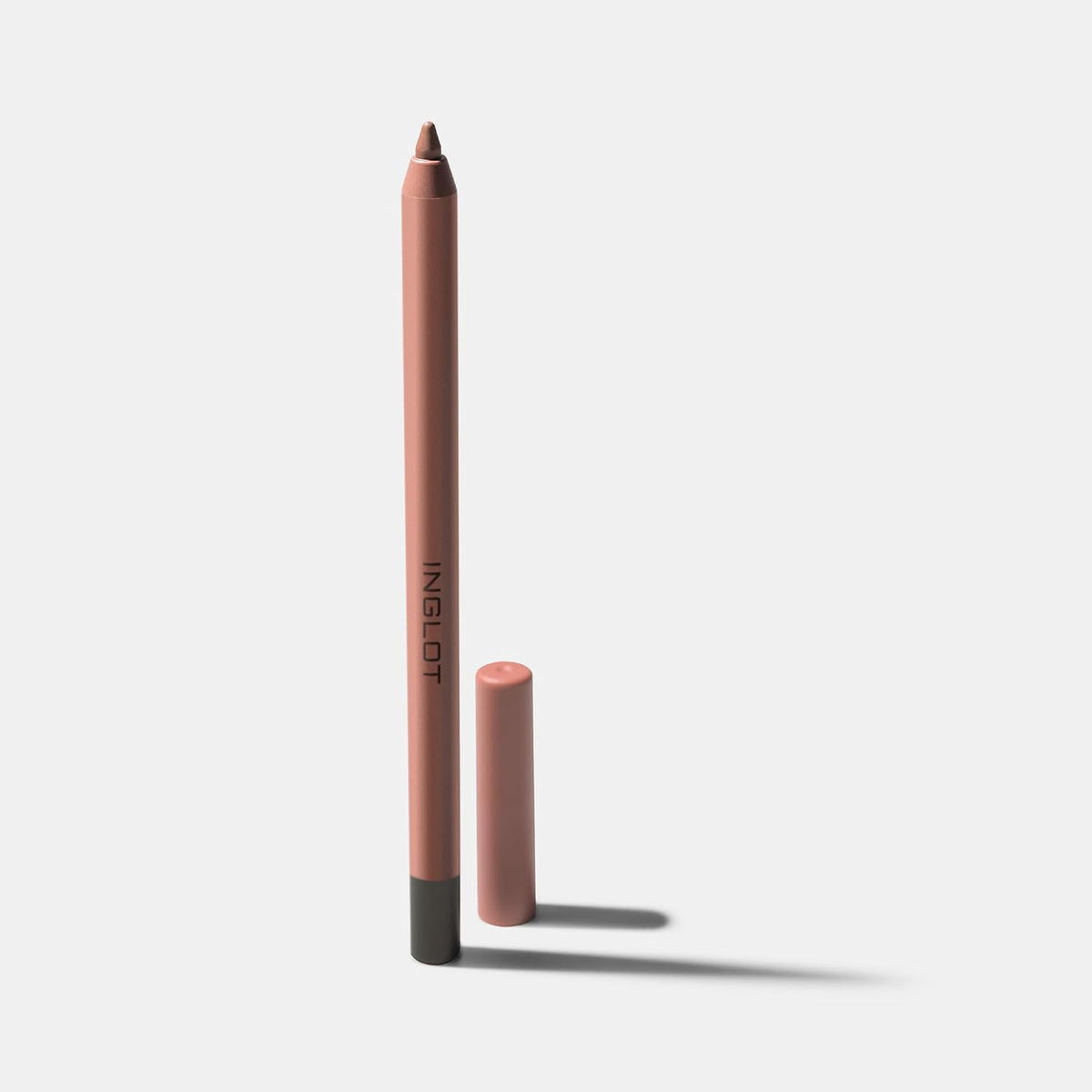 Creamy soft lip liner in a nude-brown shade pencil with capped end
