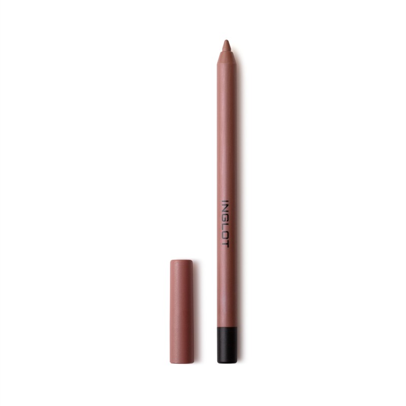 Creamy soft lip liner in warm cocoa nude shade pencil with small cap