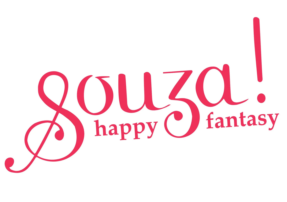 Souza! happy fantasy logo text