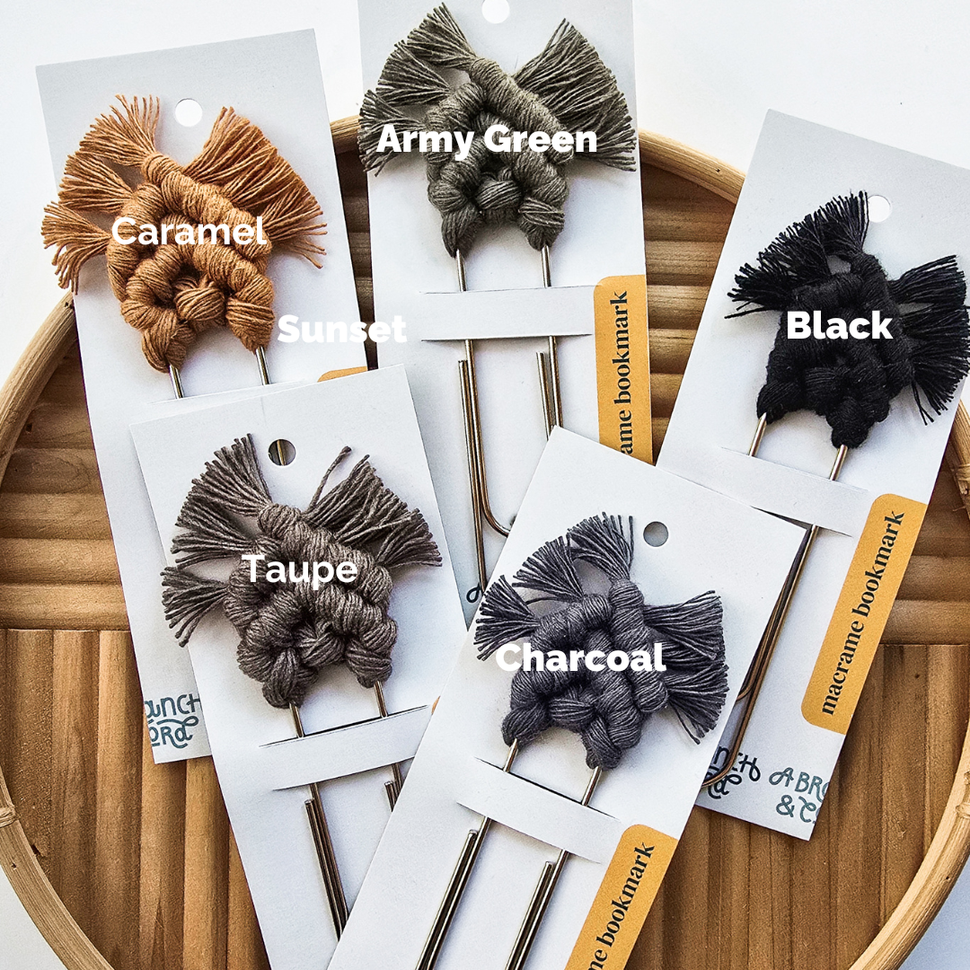 Macrame Neutral Bookmarks