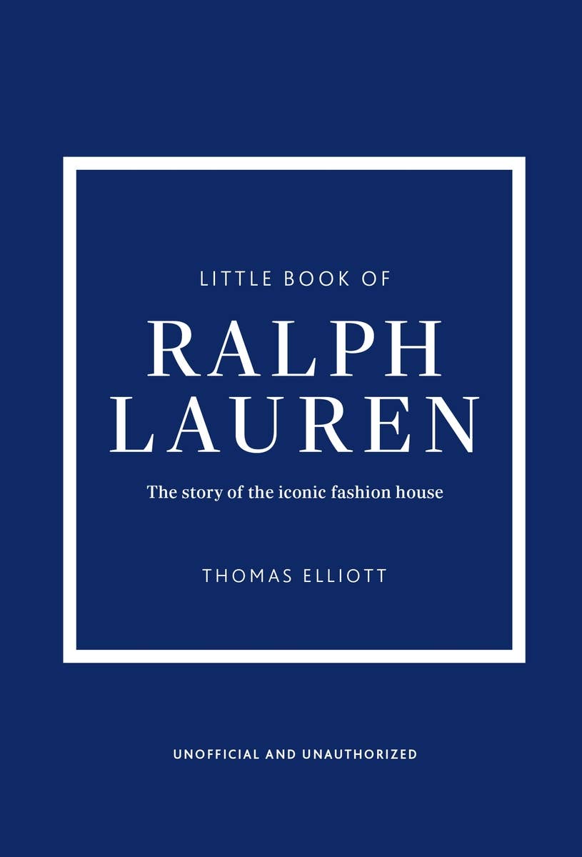 Little Book of Ralph Lauren, navy hardcover book with white title and border