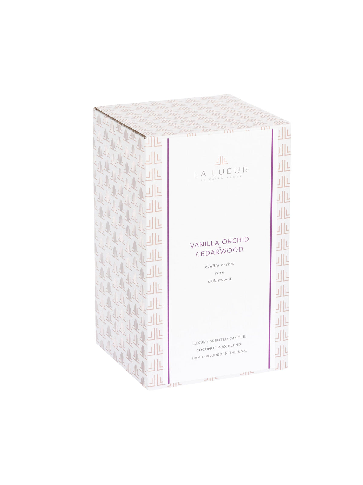 Candle gift box for Vanilla Orchid + Cedarwood 17 oz