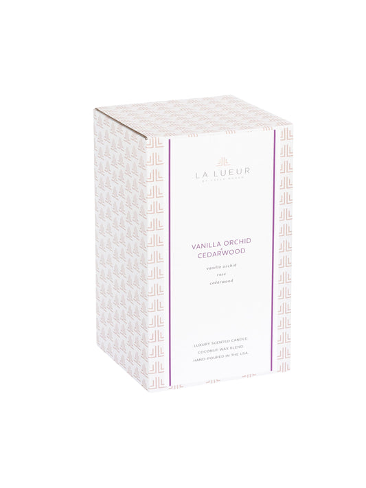 Candle gift box for Vanilla Orchid + Cedarwood 17 oz