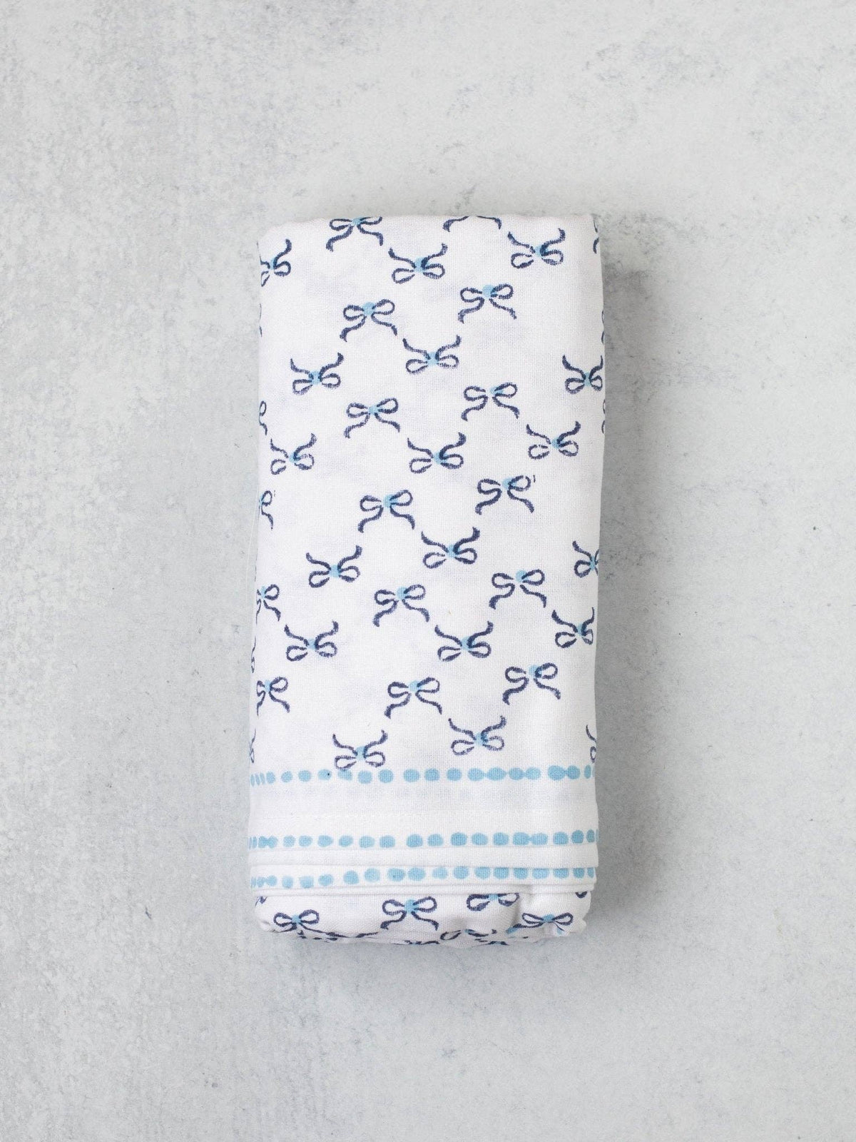Table Throw - Bow, Navy & Uniform Blue
