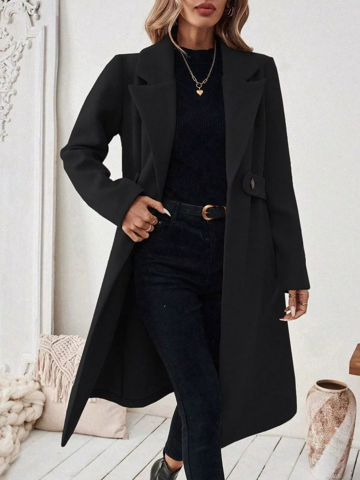 The Essential Single-Button Longline Coat