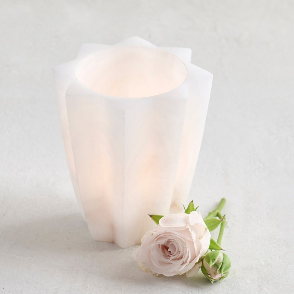 Tara Alabaster Votive Cup