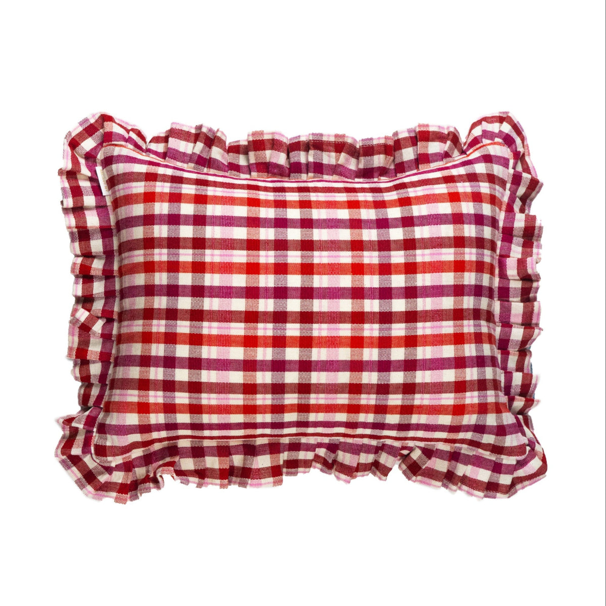 Archive NY Noel Ruffle Plaid Pillow
