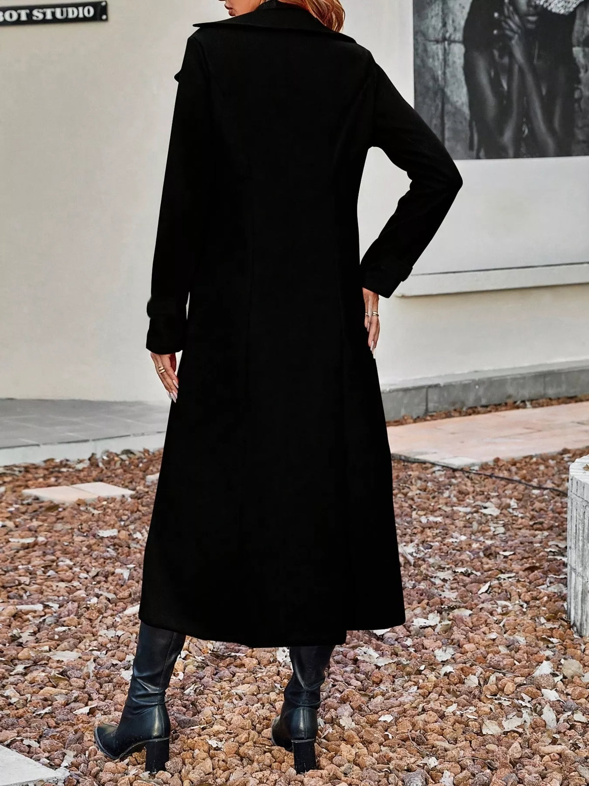 Classic Double-Breasted Longline Coat
