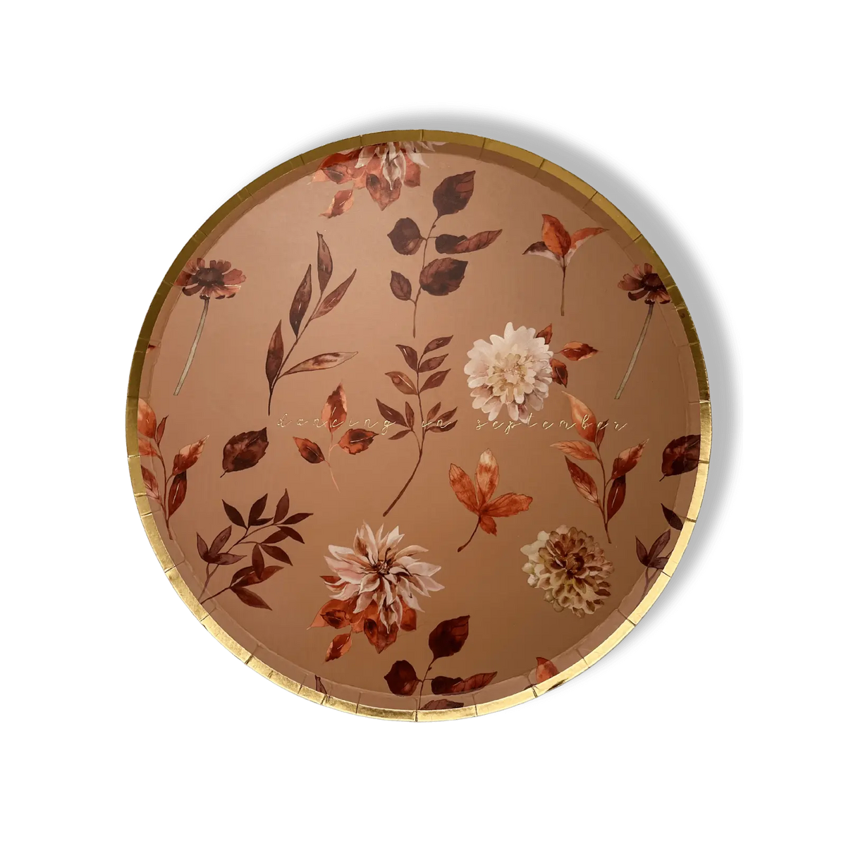Fall Leaf Dinner Plates for Thanksgiving Table (8 Pack)