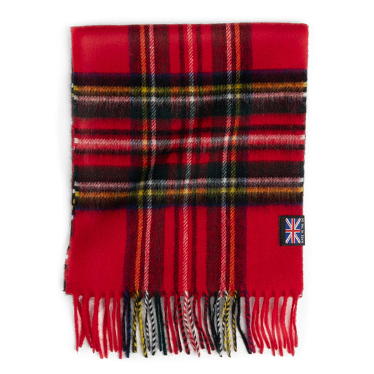 Prince of Scots Merino Lambswool Tartan Scarf (Royal Stewart)