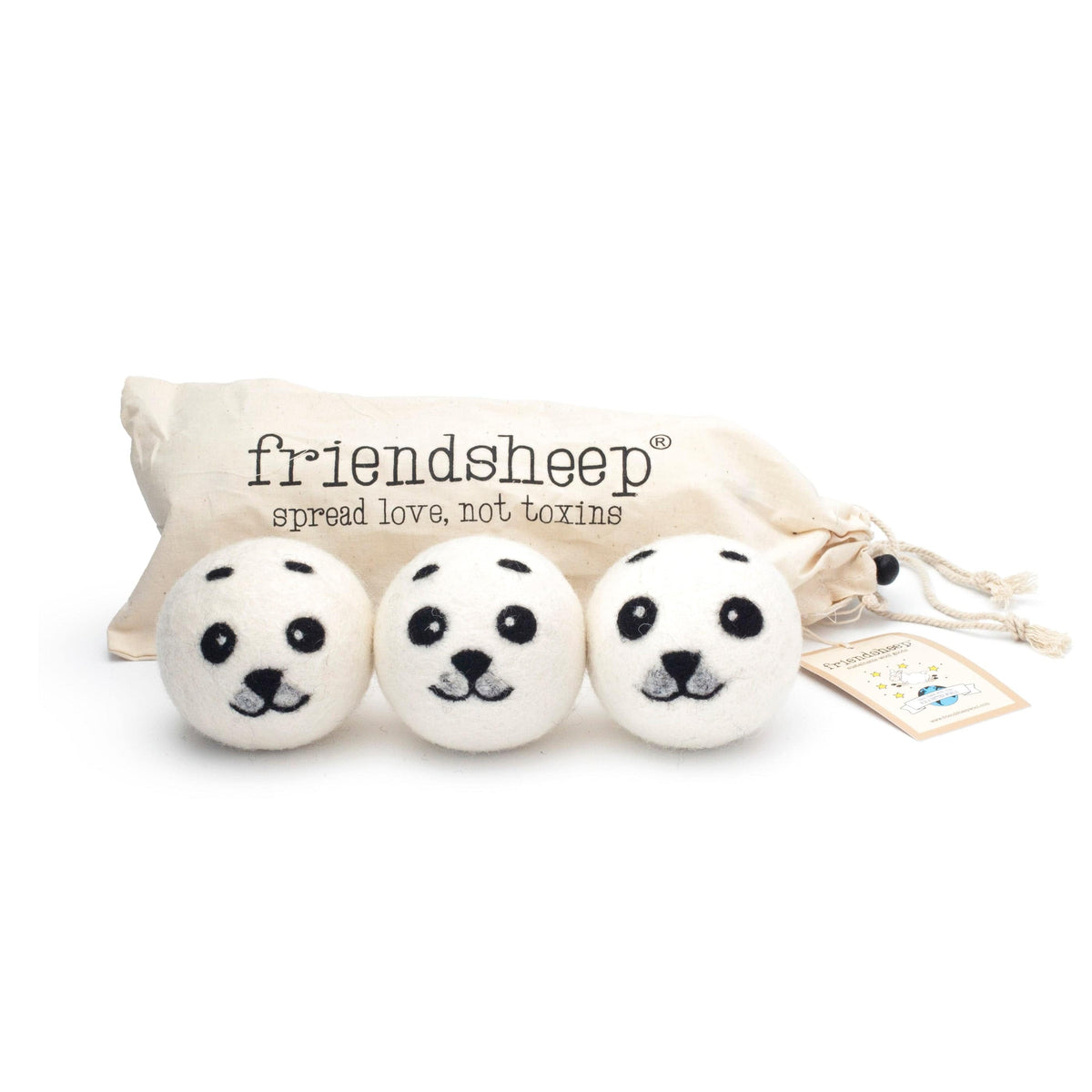 friendsheep panda plush toy set of three round mini stuffed faces