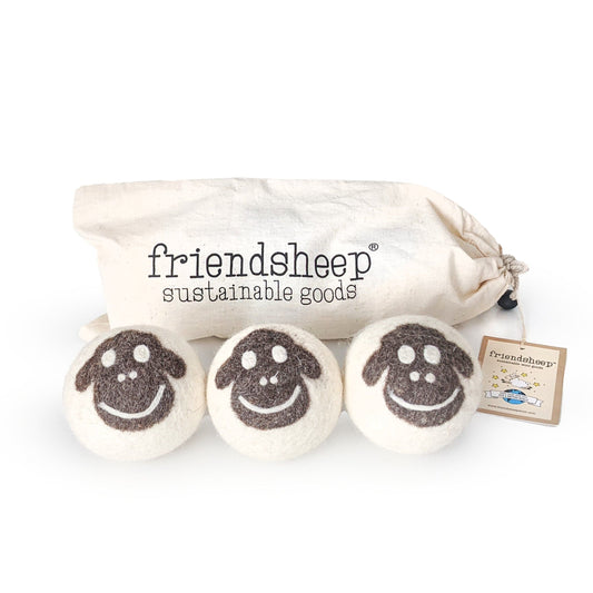 Felt sheep plush trio with Friendsheep storage pouch