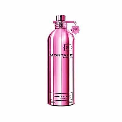Montale Pink Extasy eau de parfum spray bottle, pink glass with pump sprayer