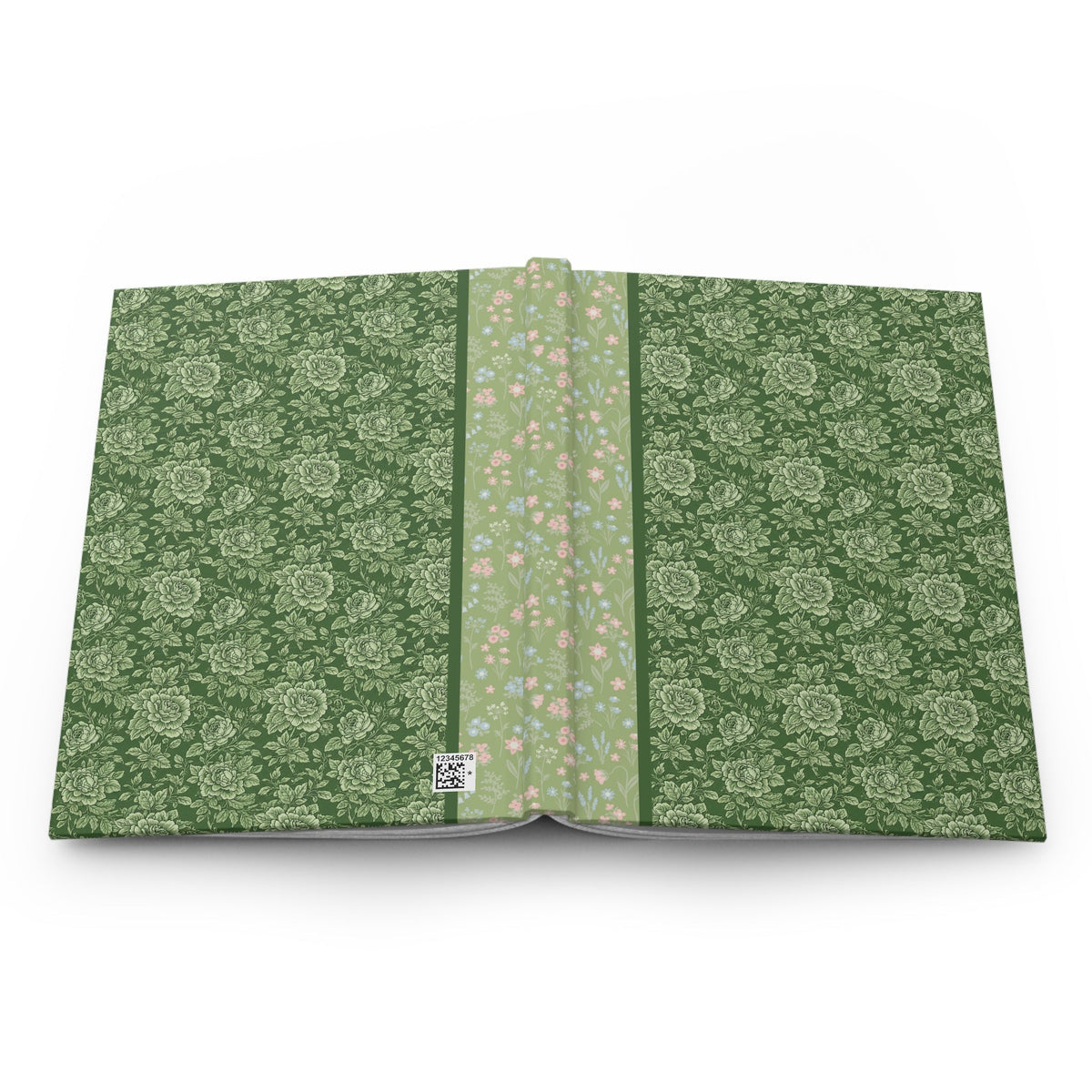 Maximalist Green Floral Notebook