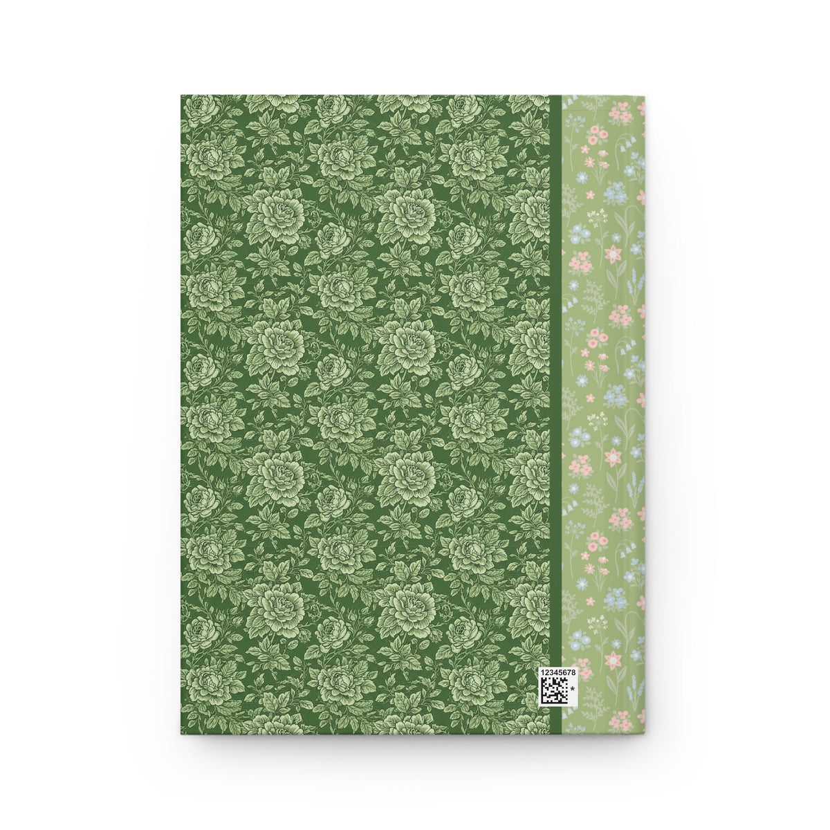 Maximalist Green Floral Notebook