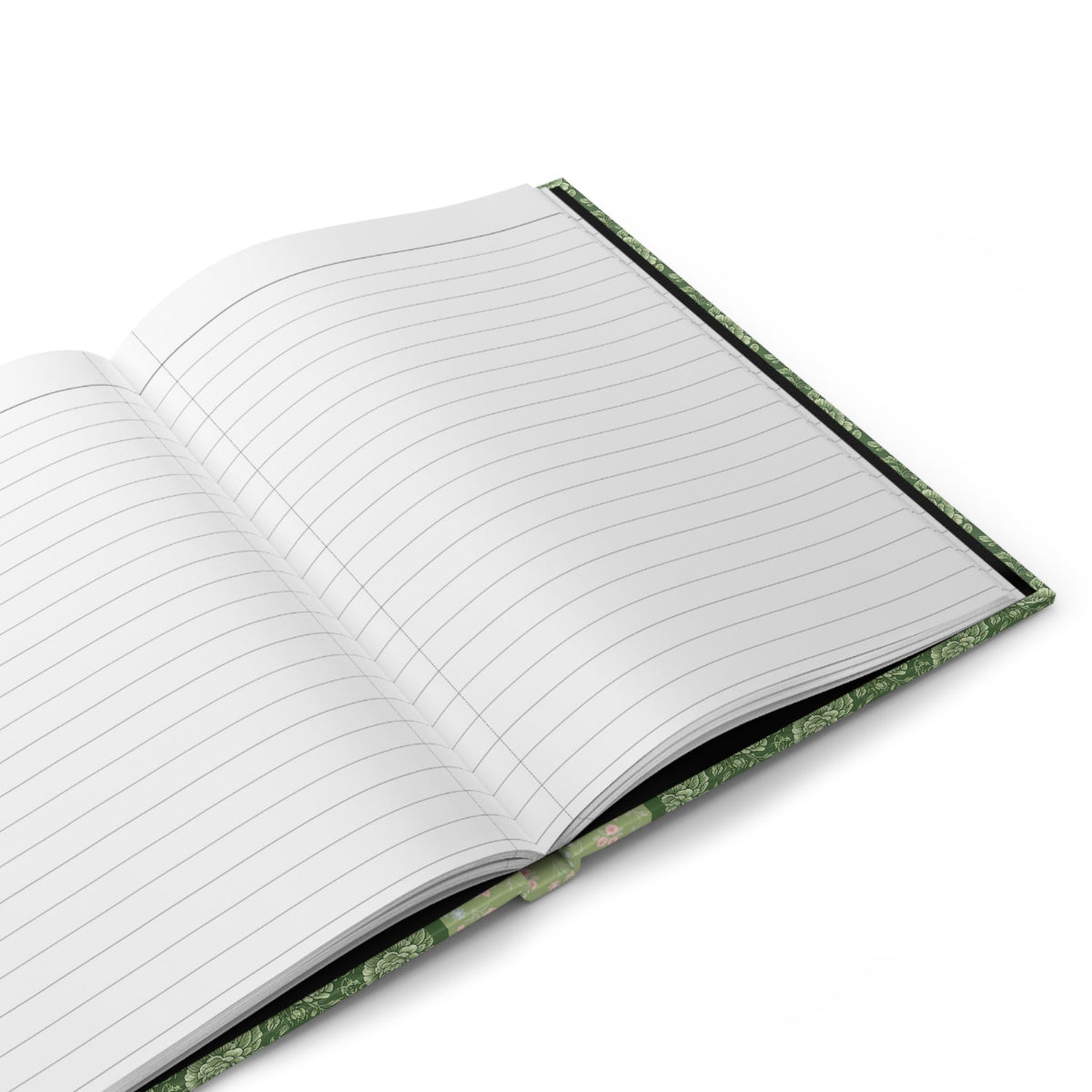 Maximalist Green Floral Notebook
