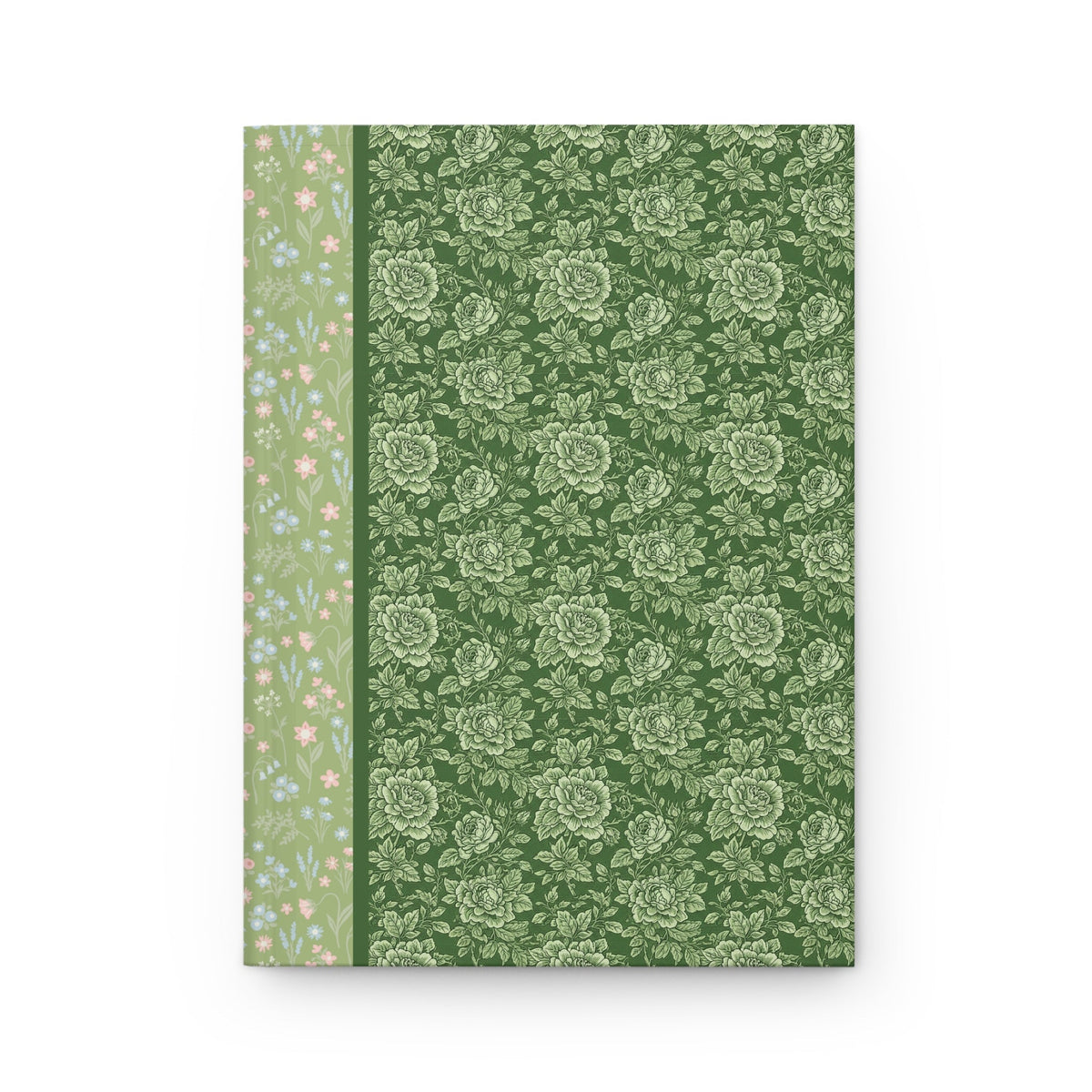 Maximalist Green Floral Notebook