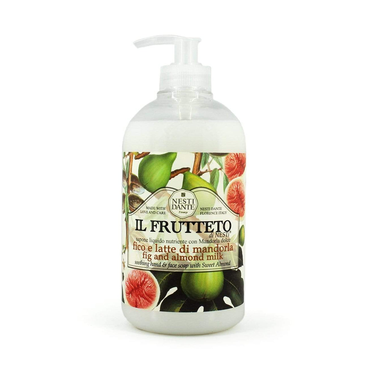 Nesti Dante Il Frutteto fig and almond milk liquid soap, 500 ml pump bottle