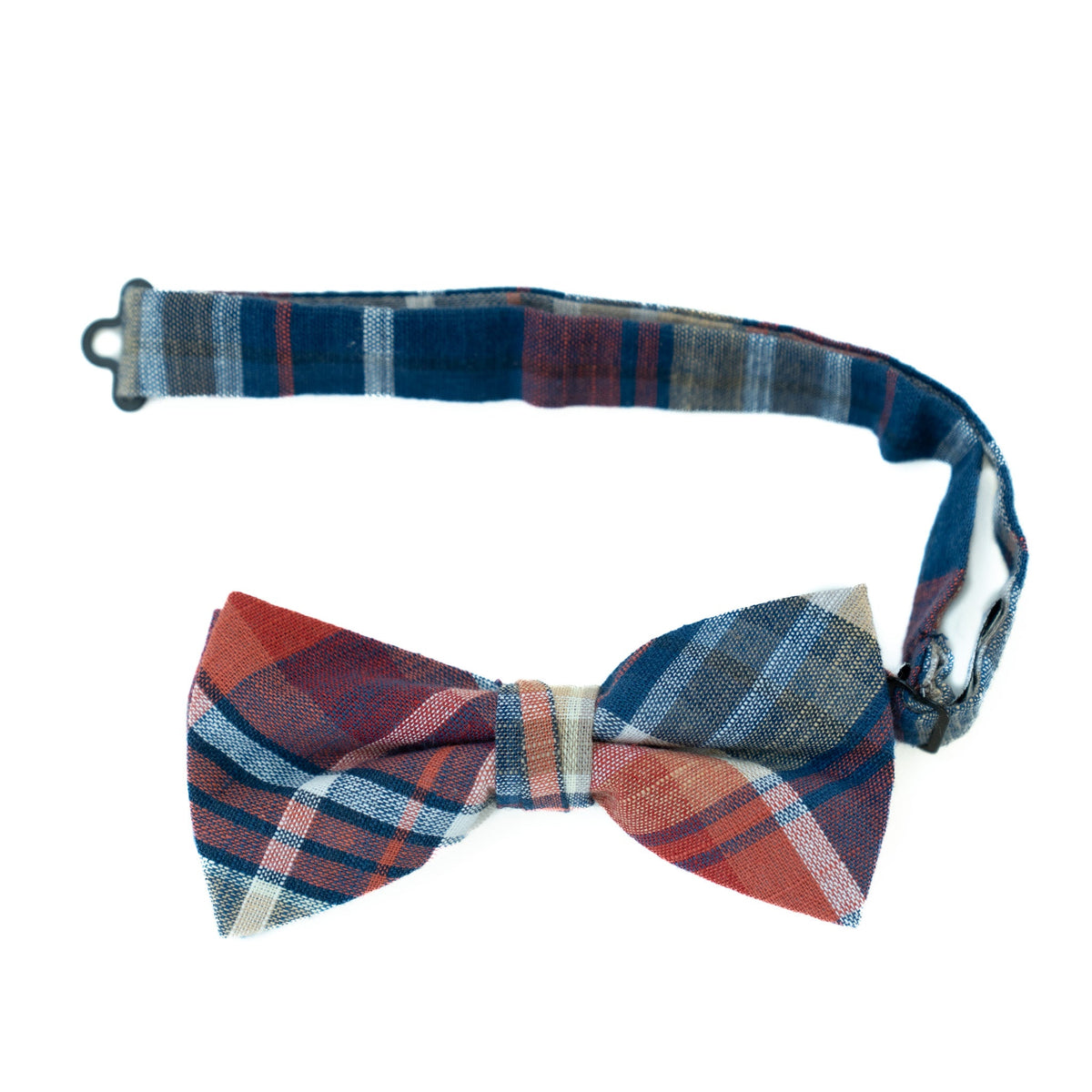 Men's pre-tied bow tie in multicolor plaid