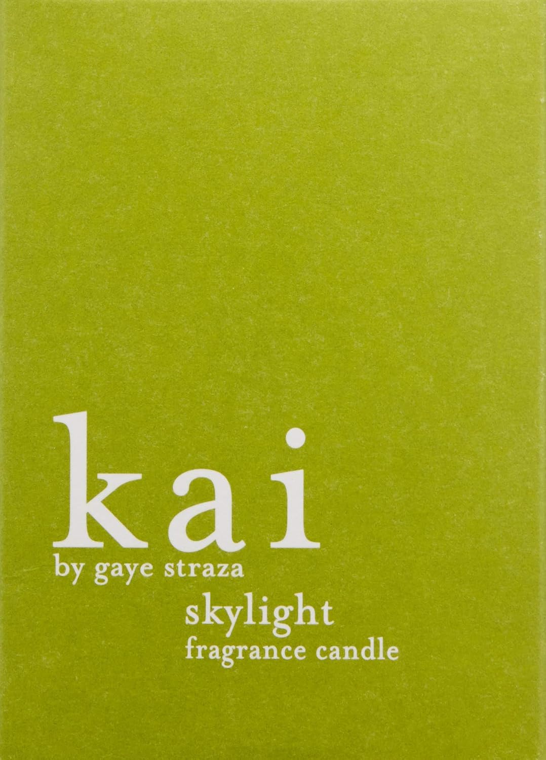 Kai skylight candle green gift box with brand name printed