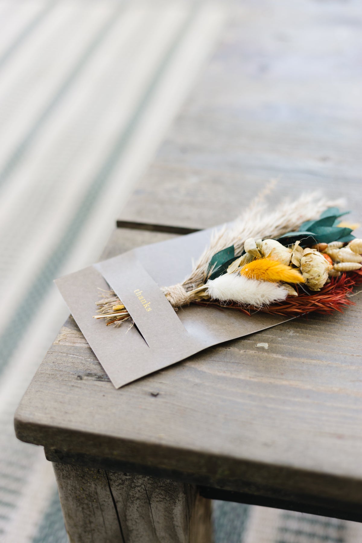 Thinking of You Mini Bouquet Card | Dried Floral Greeting