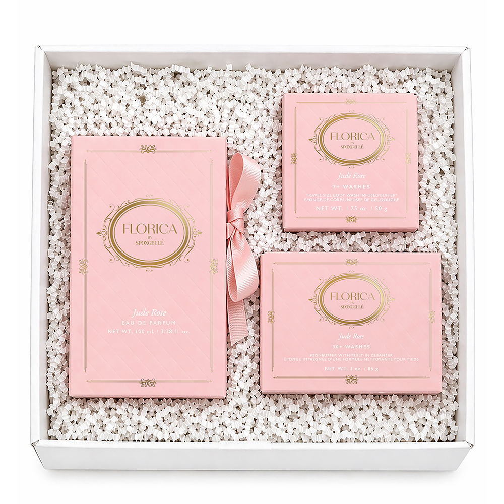 3-piece Jude Rose fragrance set in pink gift box
